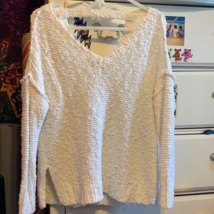 White Sweater - Open Back